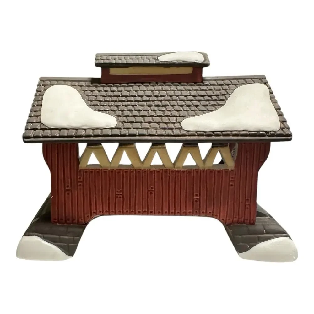 VTG 1994 Dept 56 Heritage Village Collection “Red Covered Bridge” Retired